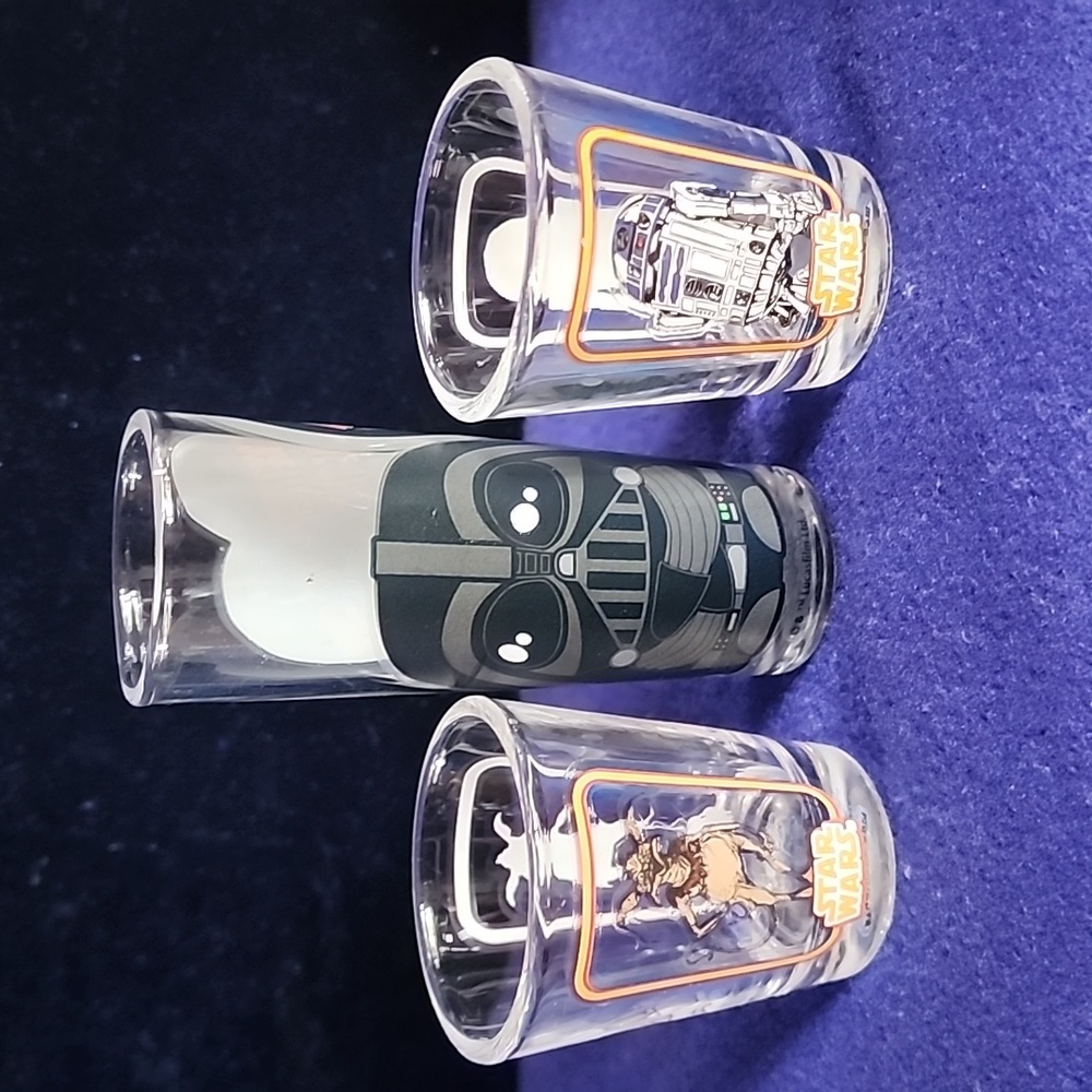 Lot of 3, Star Wars Shot Glasses.